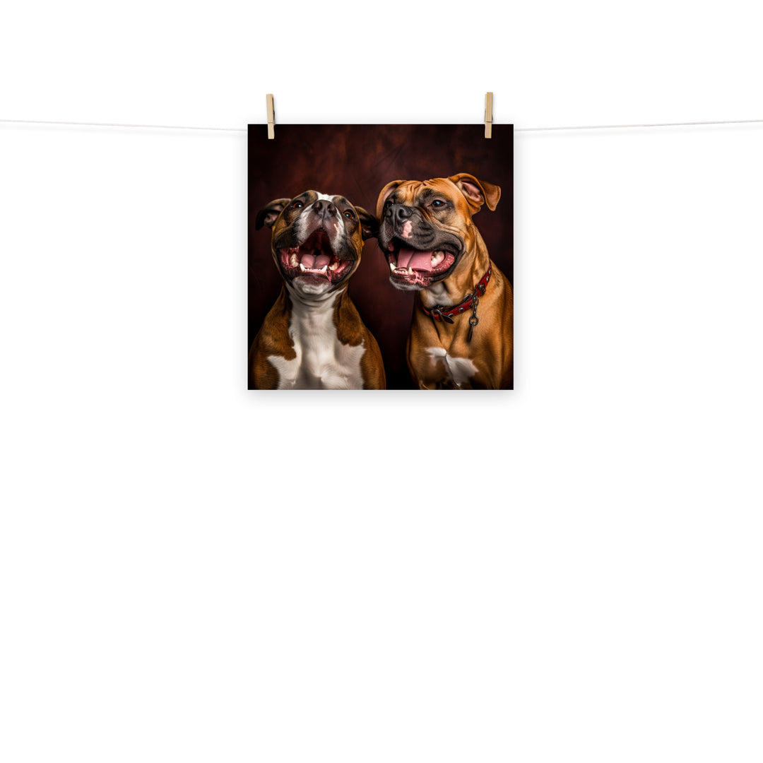 Boxer Photo paper poster - PosterfyAI.com
