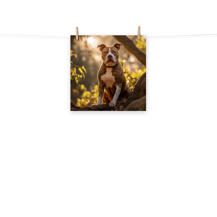 American Staffordshire Terrier Photo paper poster - PosterfyAI.com
