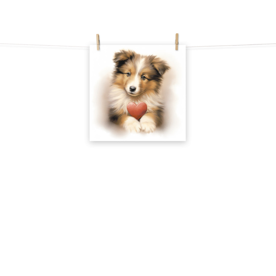 Shetland Sheepdog Photo paper poster - PosterfyAI.com