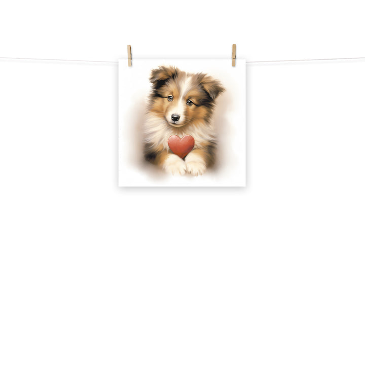 Shetland Sheepdog Photo paper poster - PosterfyAI.com