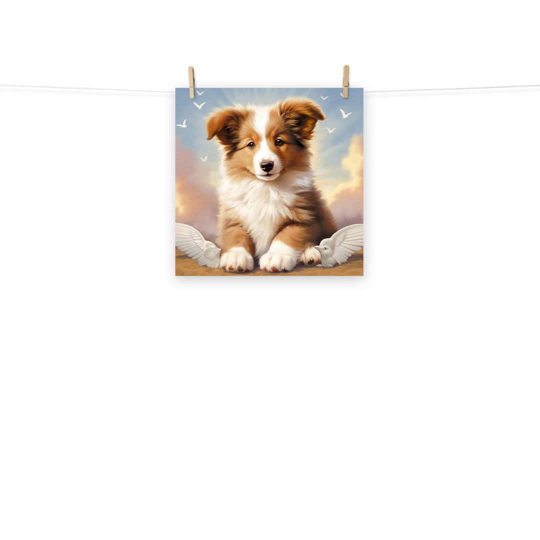 Shetland Sheepdog Photo paper poster - PosterfyAI.com