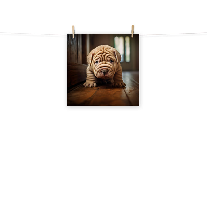 Shar Pei Photo paper poster - PosterfyAI.com