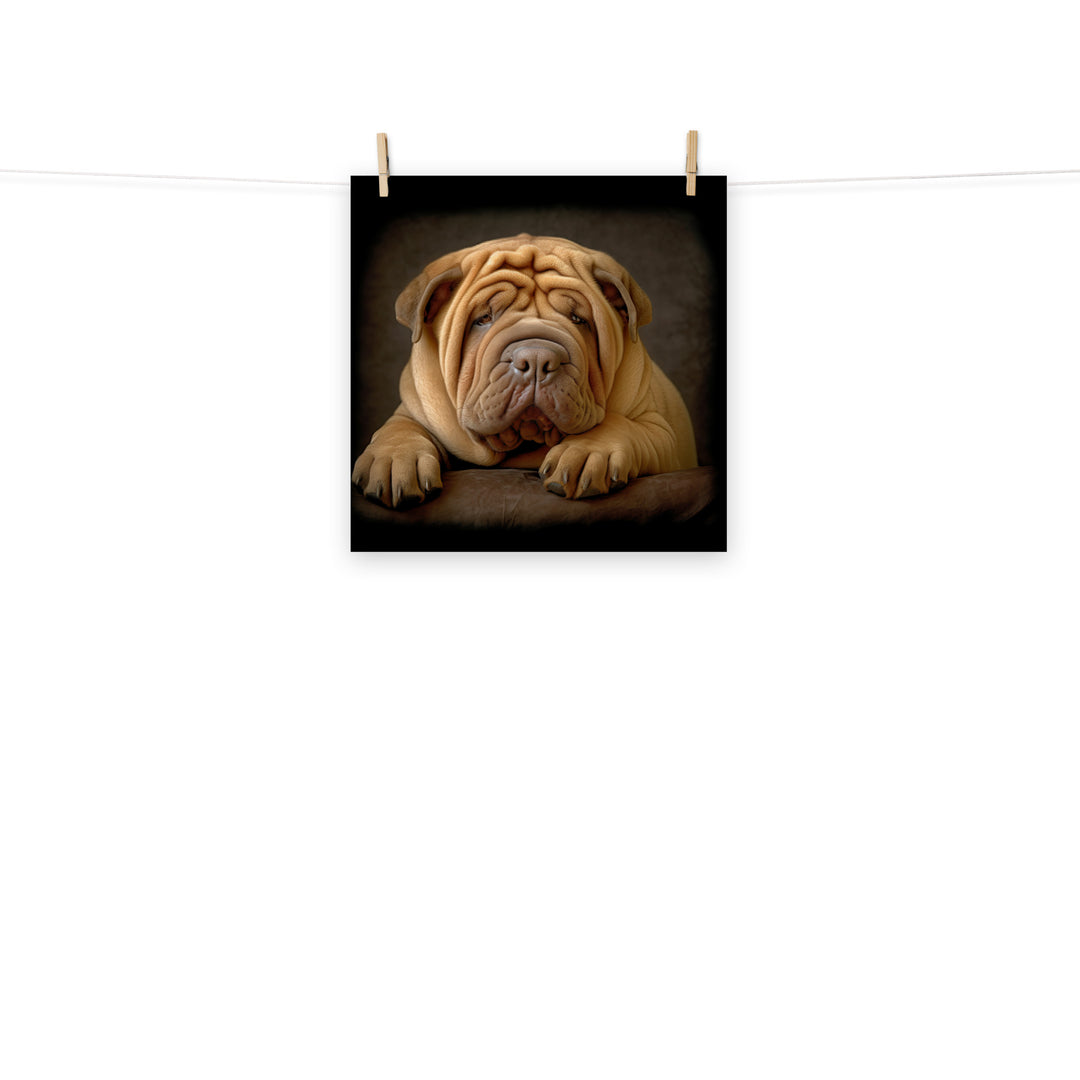 Shar Pei Photo paper poster - PosterfyAI.com