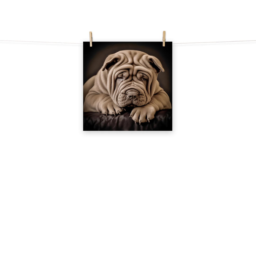 Shar Pei Photo paper poster - PosterfyAI.com