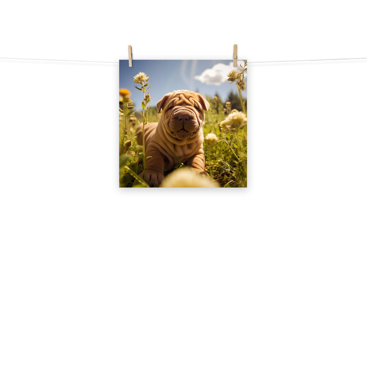 Shar Pei Photo paper poster - PosterfyAI.com