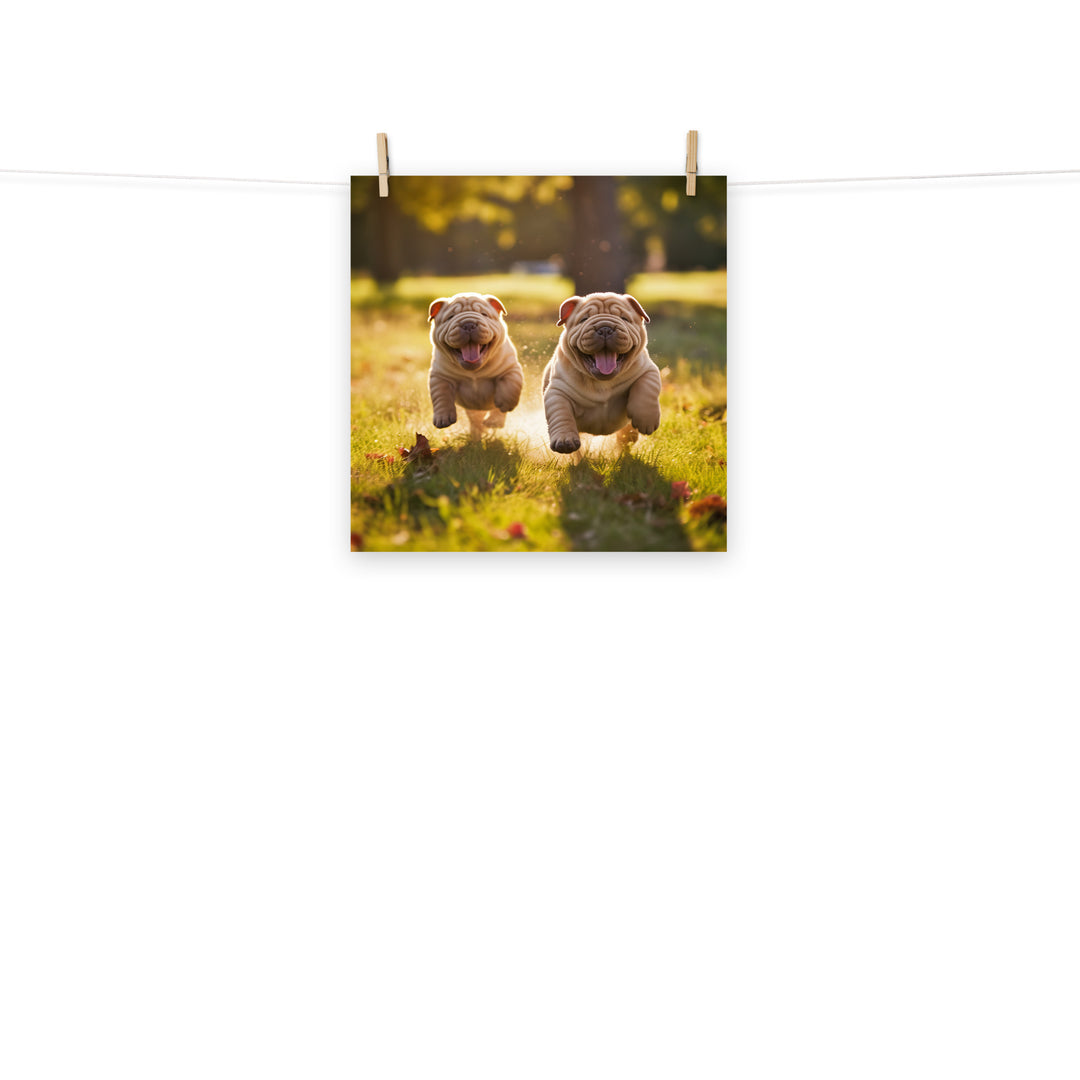 Shar Pei Photo paper poster - PosterfyAI.com