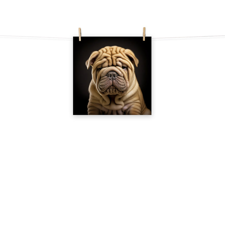 Shar Pei Photo paper poster - PosterfyAI.com