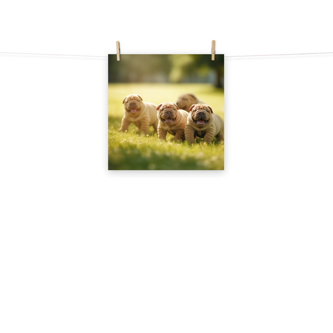 Shar Pei Photo paper poster - PosterfyAI.com