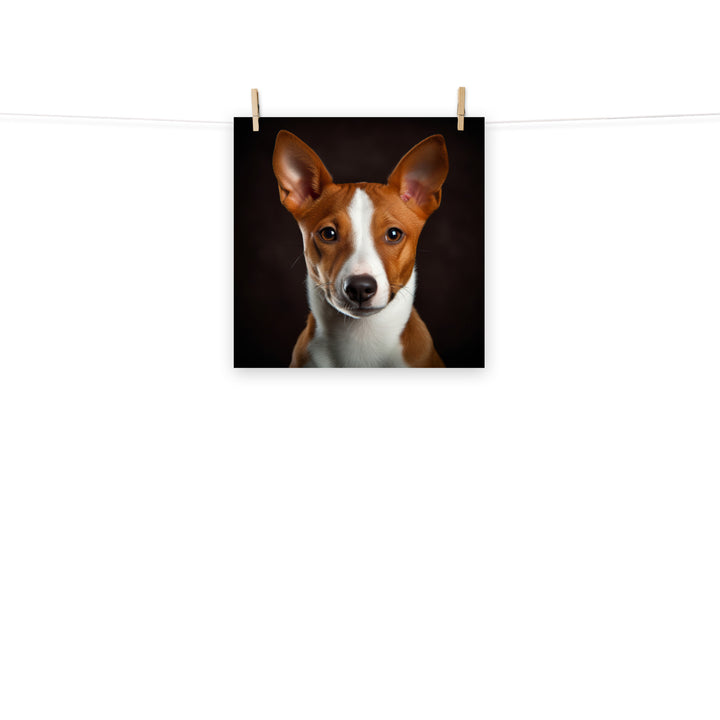 Basenji Photo paper poster - PosterfyAI.com