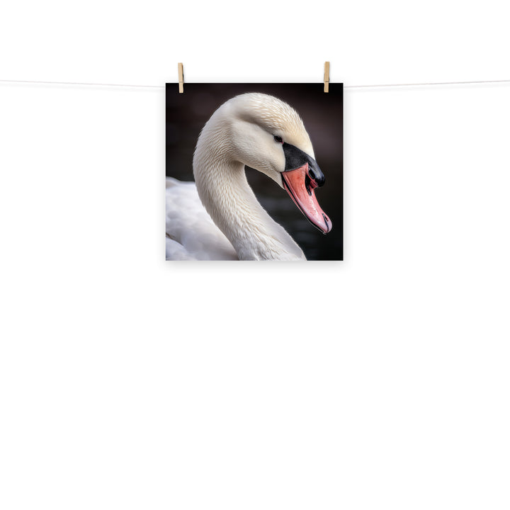 Swan Photo paper poster - PosterfyAI.com