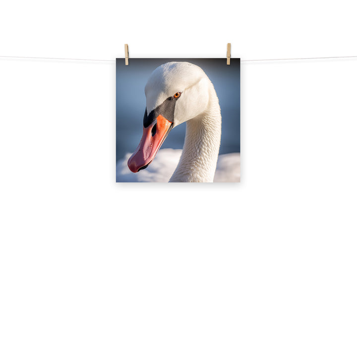 Swan Photo paper poster - PosterfyAI.com