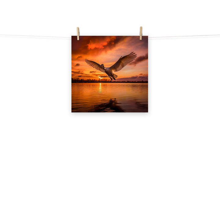 Swan Photo paper poster - PosterfyAI.com