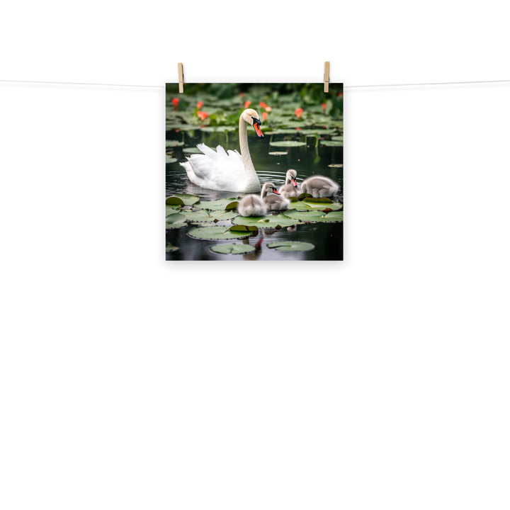 Swan Photo paper poster - PosterfyAI.com