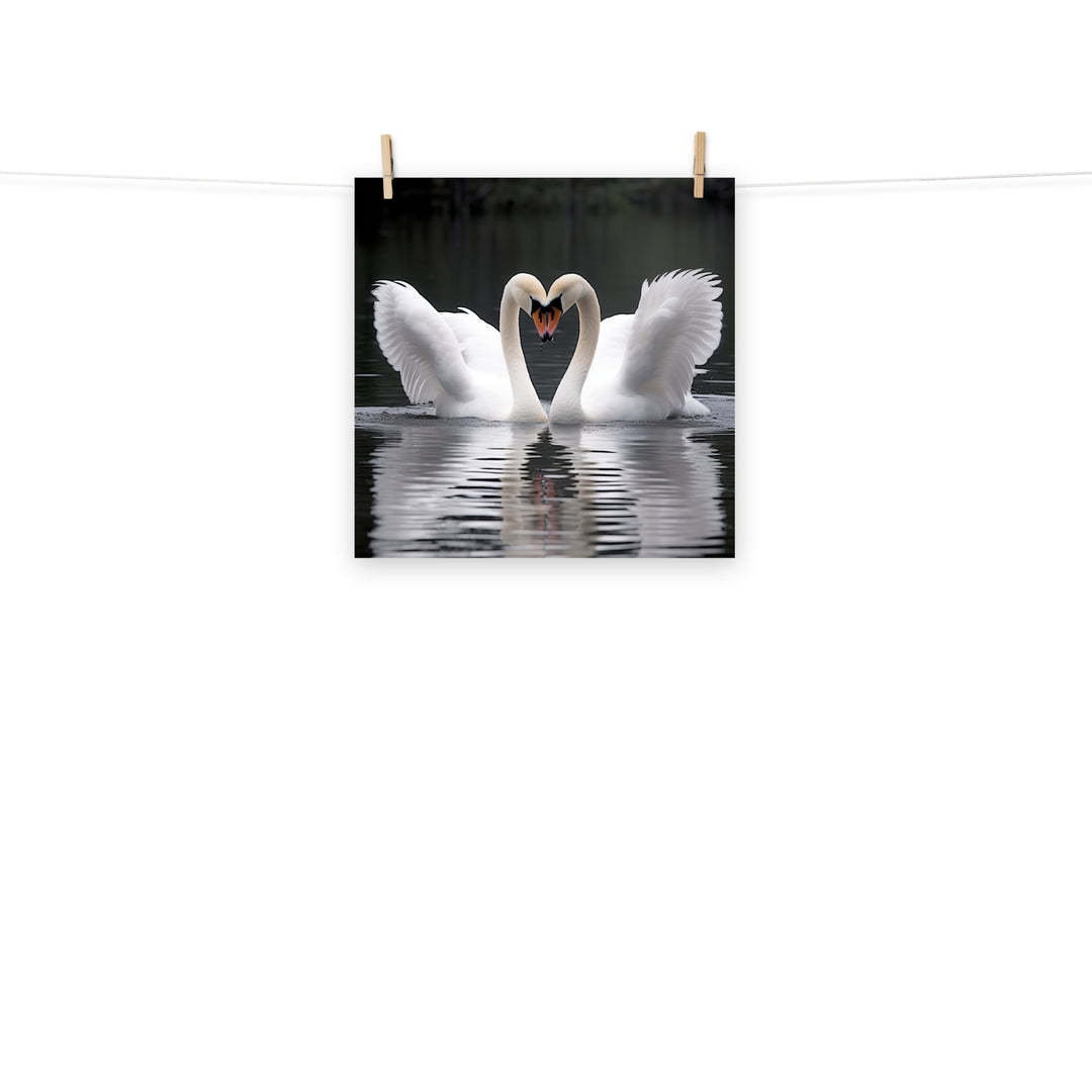 Swan Photo paper poster - PosterfyAI.com