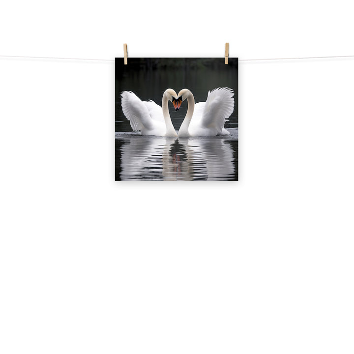 Swan Photo paper poster - PosterfyAI.com