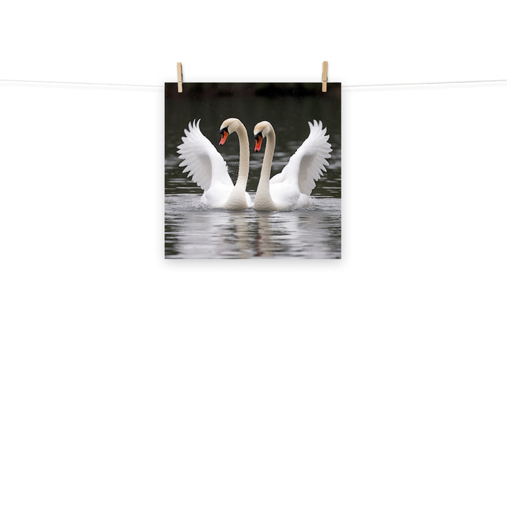 Swan Photo paper poster - PosterfyAI.com