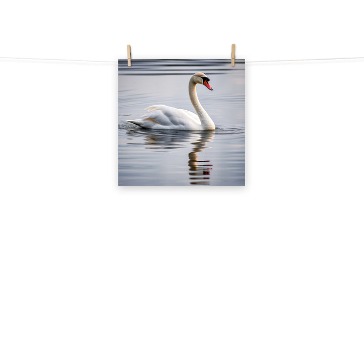 Swan Photo paper poster - PosterfyAI.com