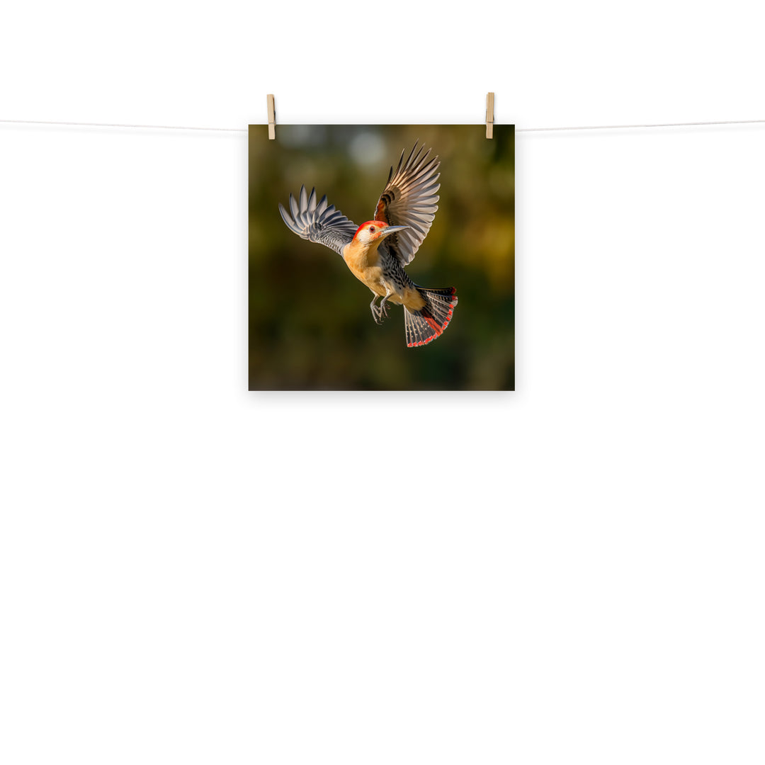 Woodpecker Photo paper poster - PosterfyAI.com