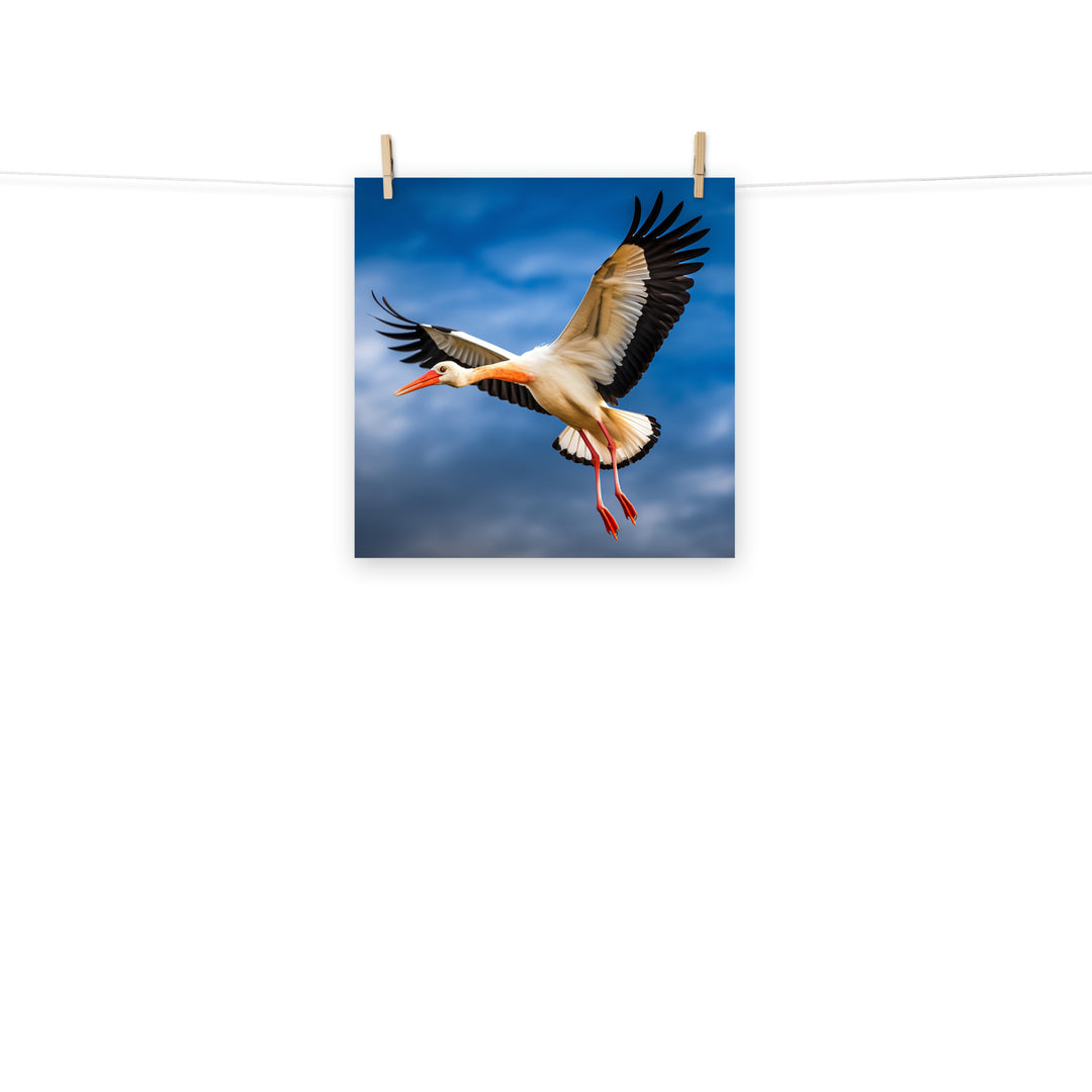Stork Photo paper poster - PosterfyAI.com