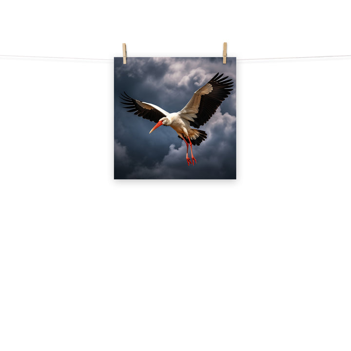 Stork Photo paper poster - PosterfyAI.com