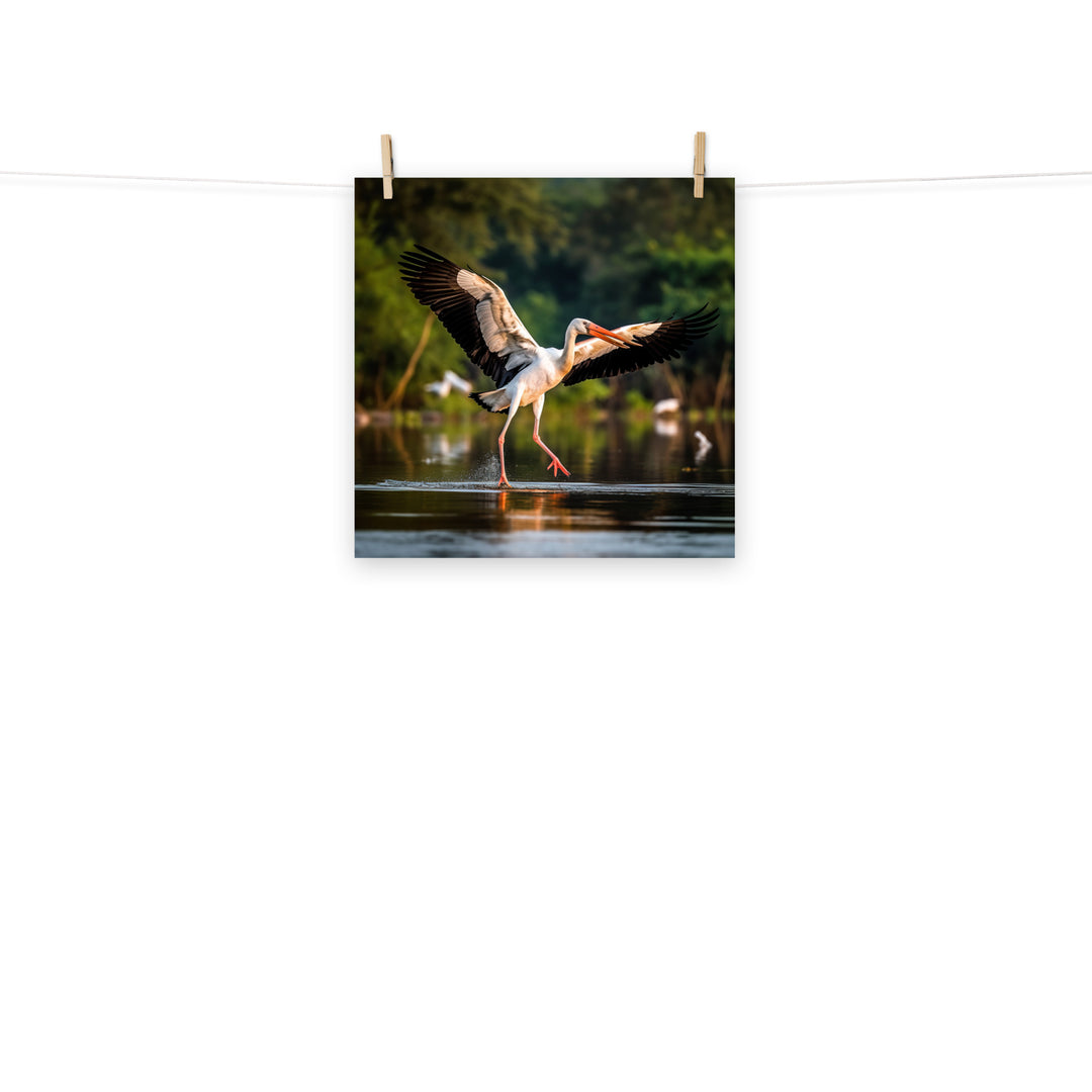 Stork Photo paper poster - PosterfyAI.com