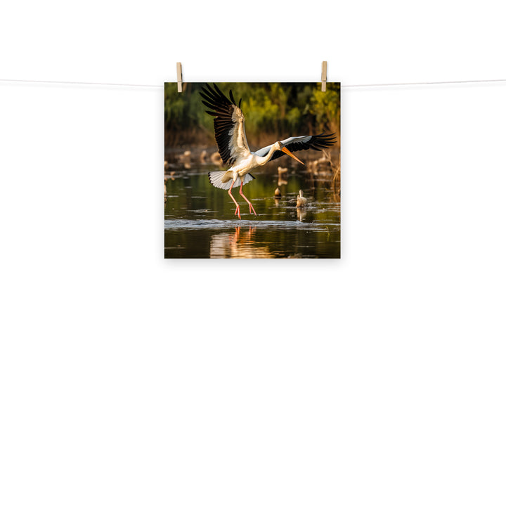 Stork Photo paper poster - PosterfyAI.com