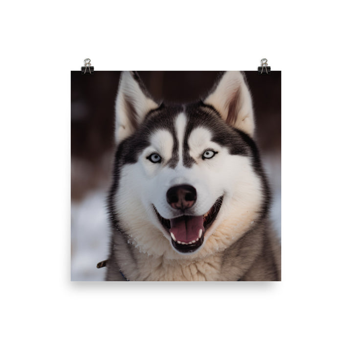 Siberian Smile Photo paper poster - PosterfyAI.com