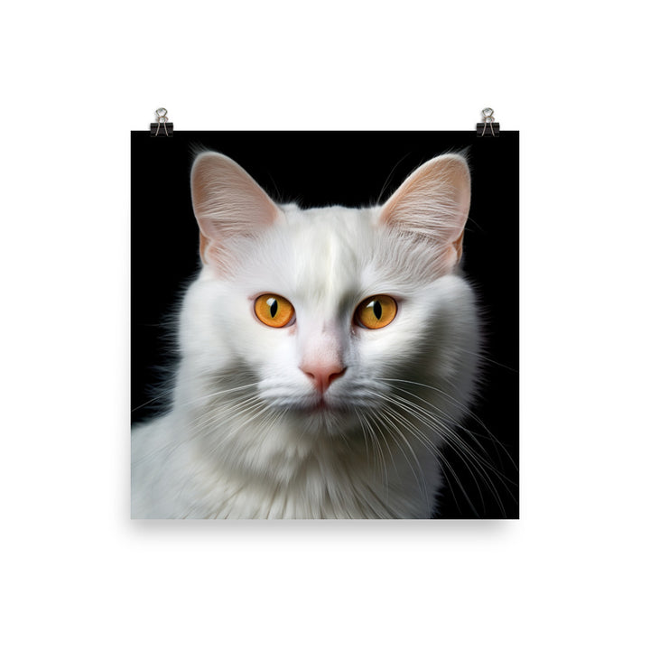 Spirit of Turkish Van Cat Photo paper poster - PosterfyAI.com