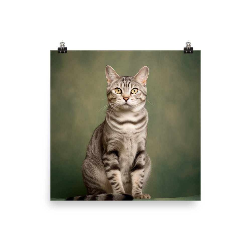 American Shorthair Cat Photo paper poster - PosterfyAI.com