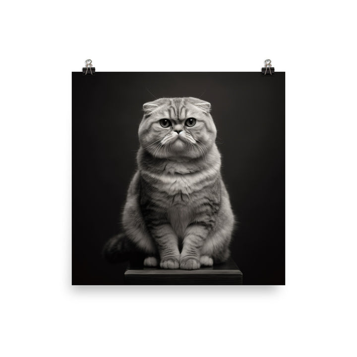 Scottish Fold Adults Photo paper poster - PosterfyAI.com