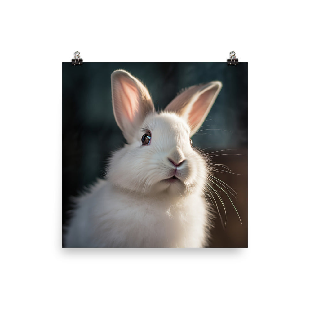 Beveren Bunny Photo paper poster - PosterfyAI.com