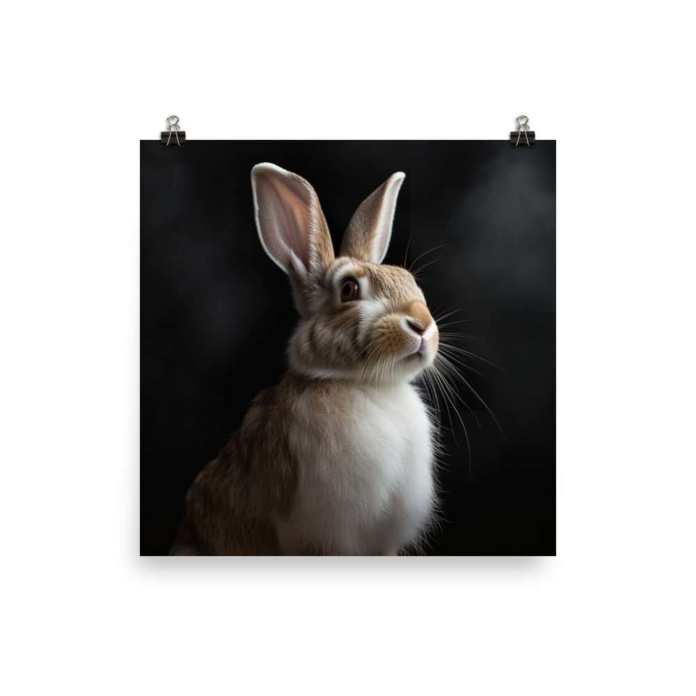 Beveren Bunny Photo paper poster - PosterfyAI.com