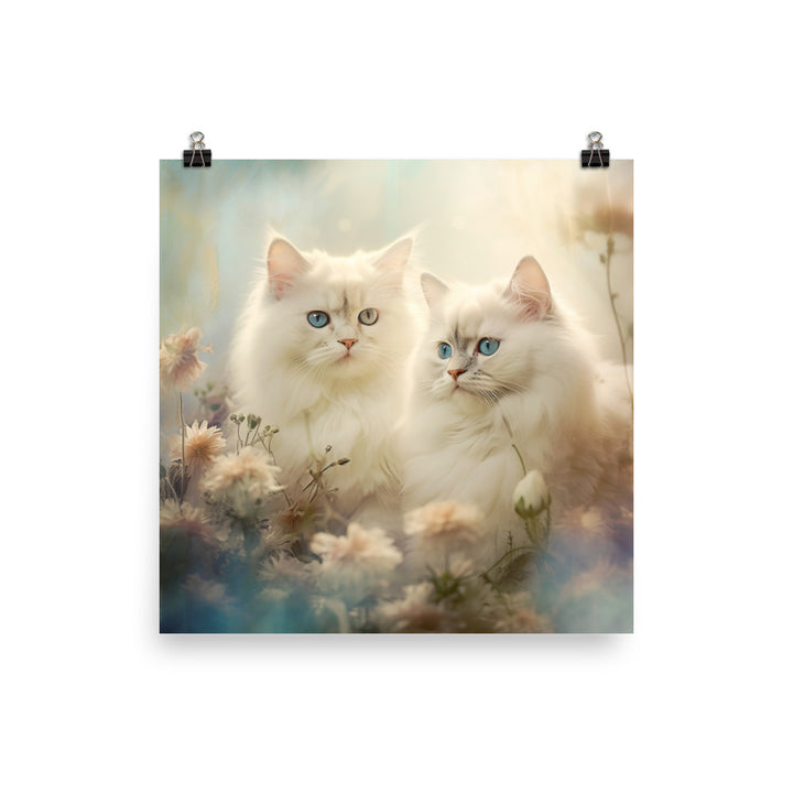 Serene World of Himalayan Kittens Photo paper poster - PosterfyAI.com