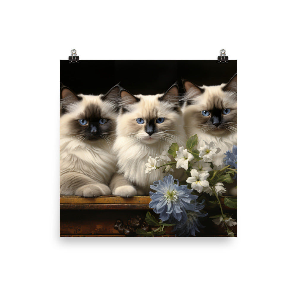 Birman Photo paper poster - PosterfyAI.com