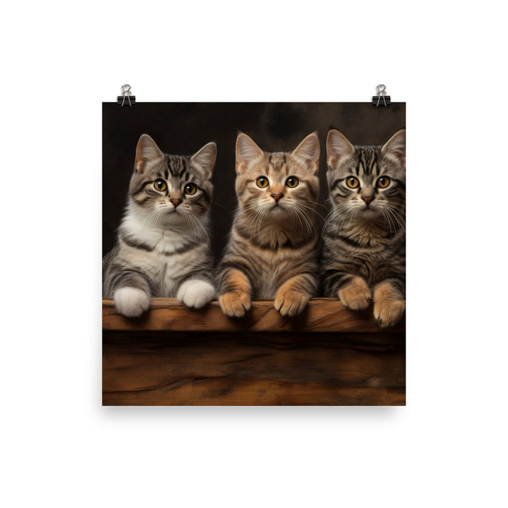 American Shorthair Photo paper poster - PosterfyAI.com