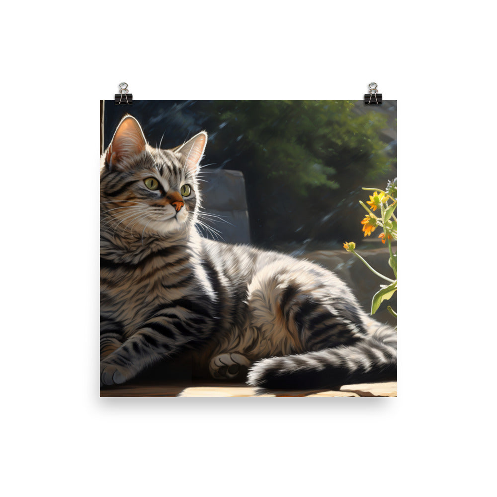 American Shorthair Photo paper poster - PosterfyAI.com