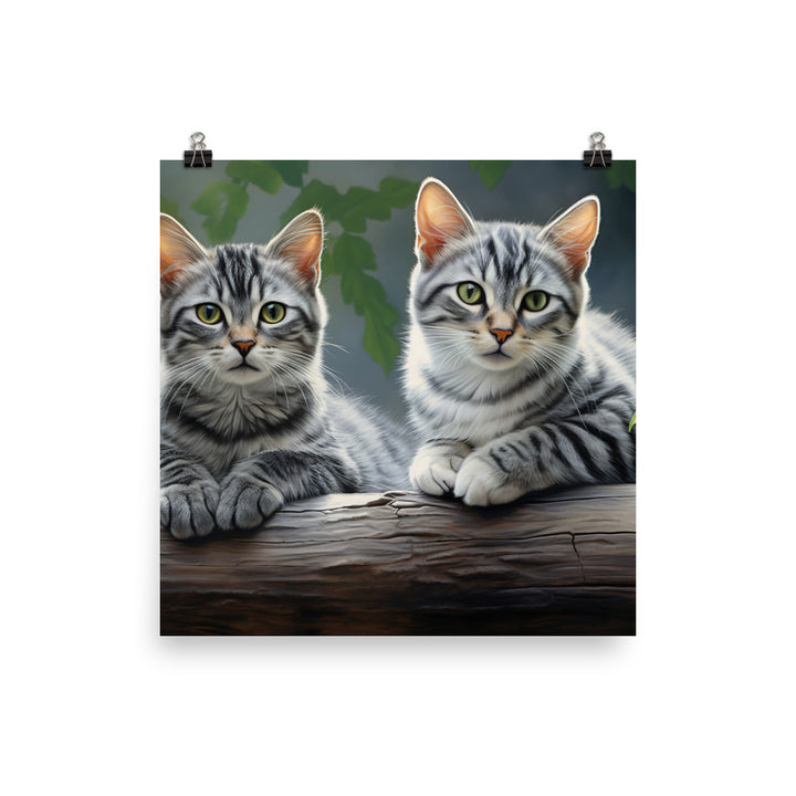 American Shorthair Photo paper poster - PosterfyAI.com