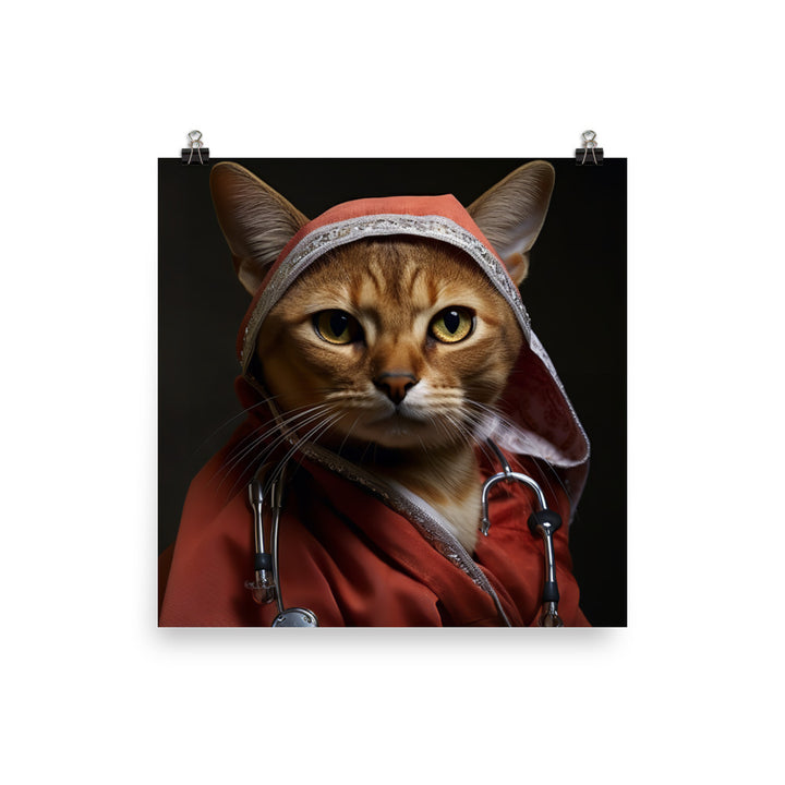 Abyssinian Nurse Photo paper poster - PosterfyAI.com