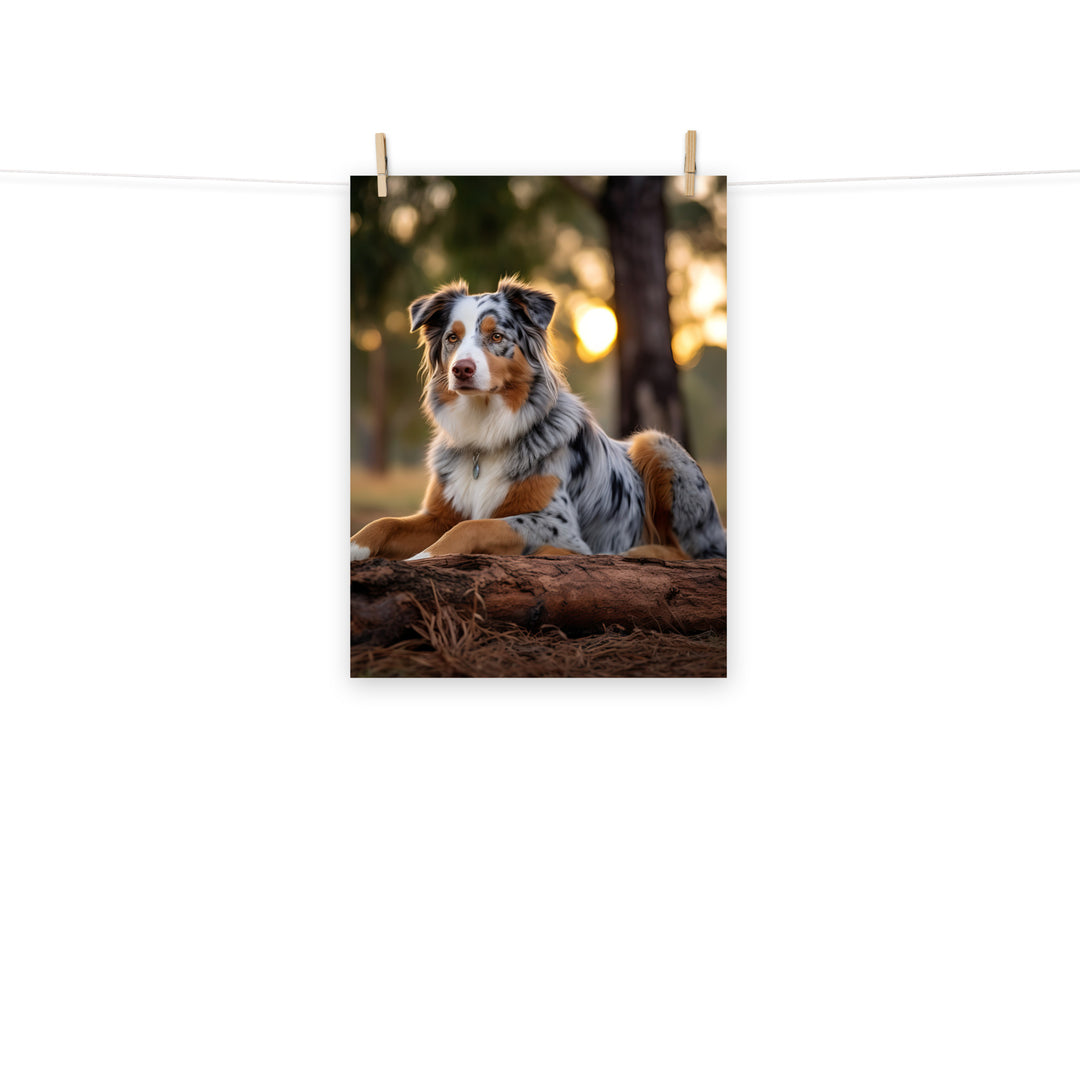 Australian Shepherd Photo paper poster - PosterfyAI.com