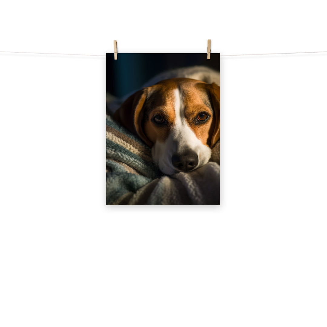 Beagle Photo paper poster - PosterfyAI.com