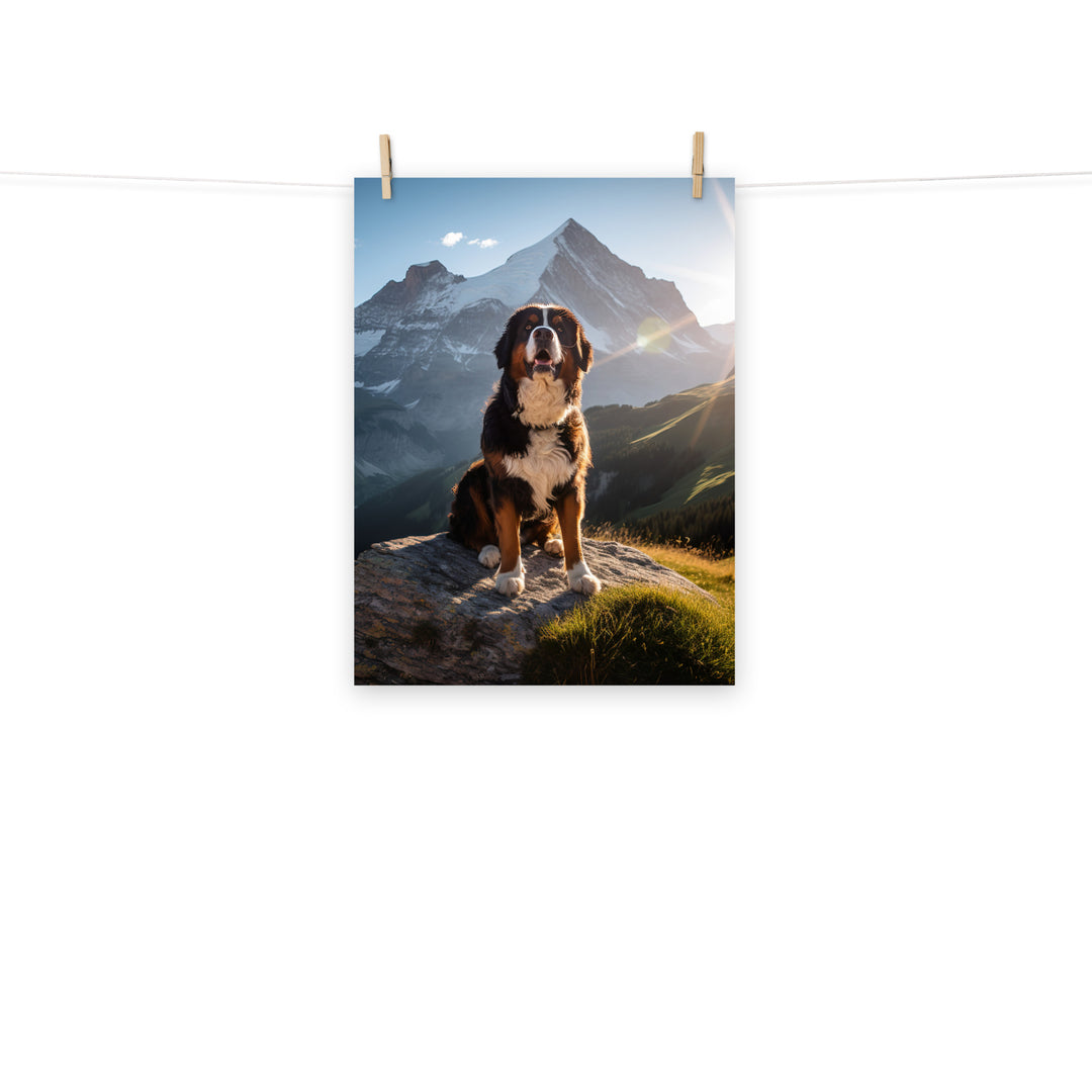 Bernese Mountain Dog Photo paper poster - PosterfyAI.com