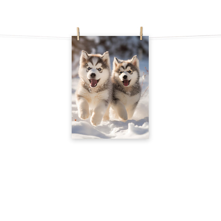 Alaskan Malamute Photo paper poster - PosterfyAI.com