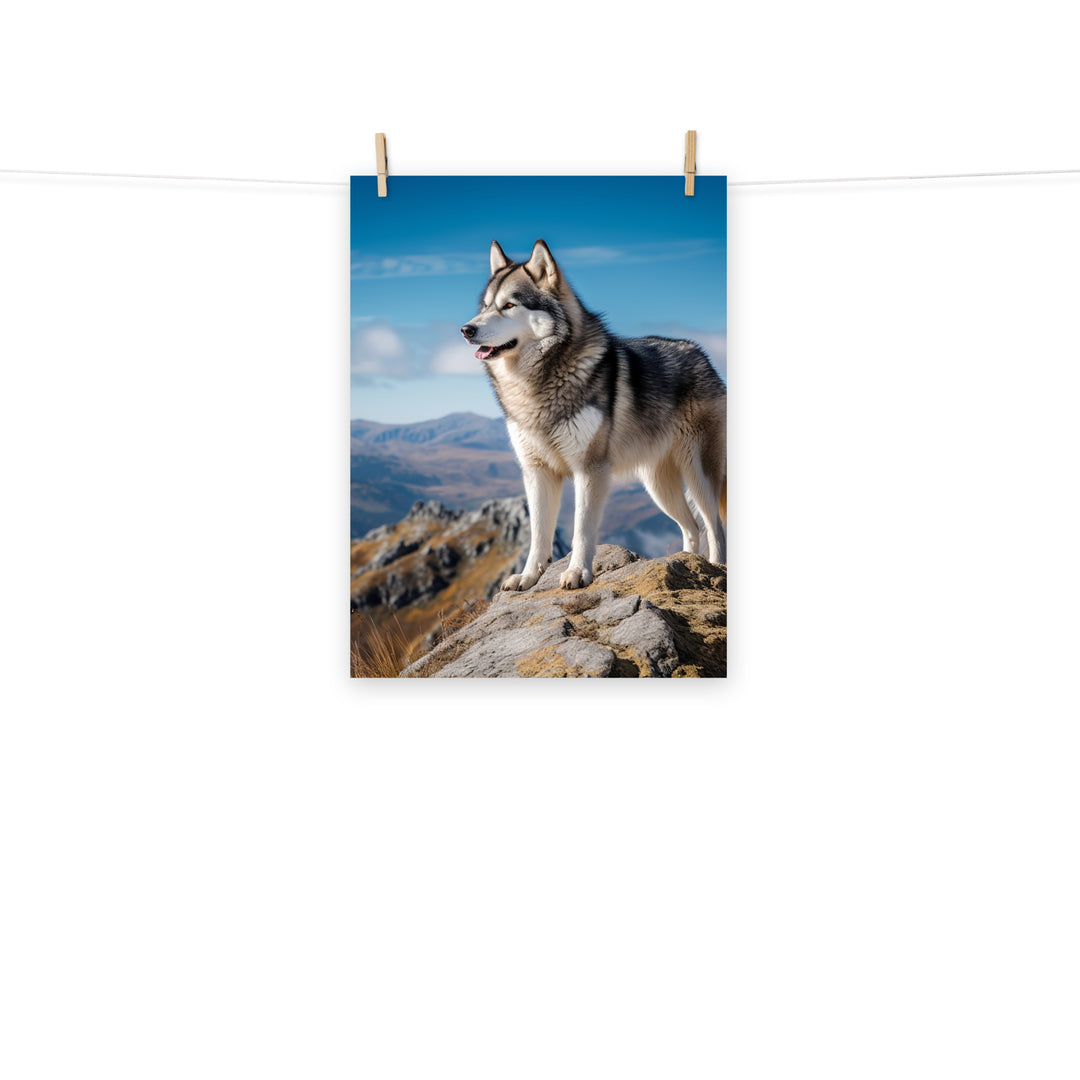 Alaskan Malamute Photo paper poster - PosterfyAI.com
