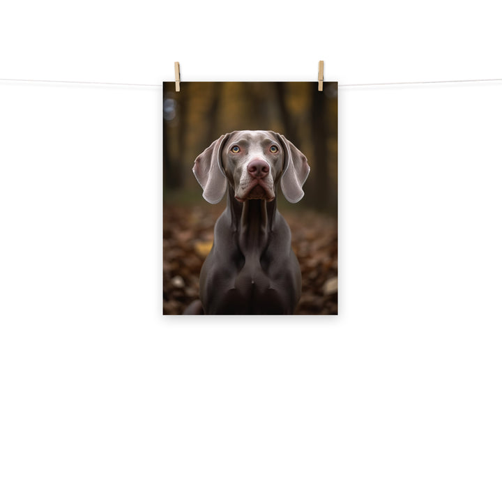 Weimaraner Photo paper poster - PosterfyAI.com