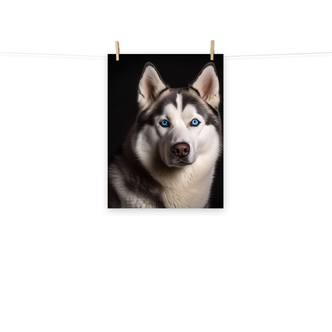 Siberian Husky Photo paper poster - PosterfyAI.com