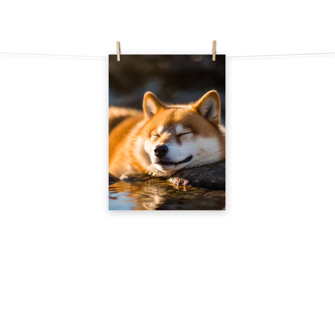 Shiba Inu Photo paper poster - PosterfyAI.com