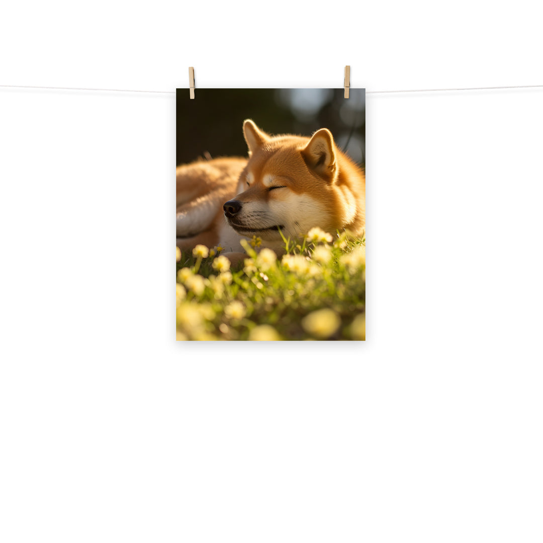 Shiba Inu Photo paper poster - PosterfyAI.com
