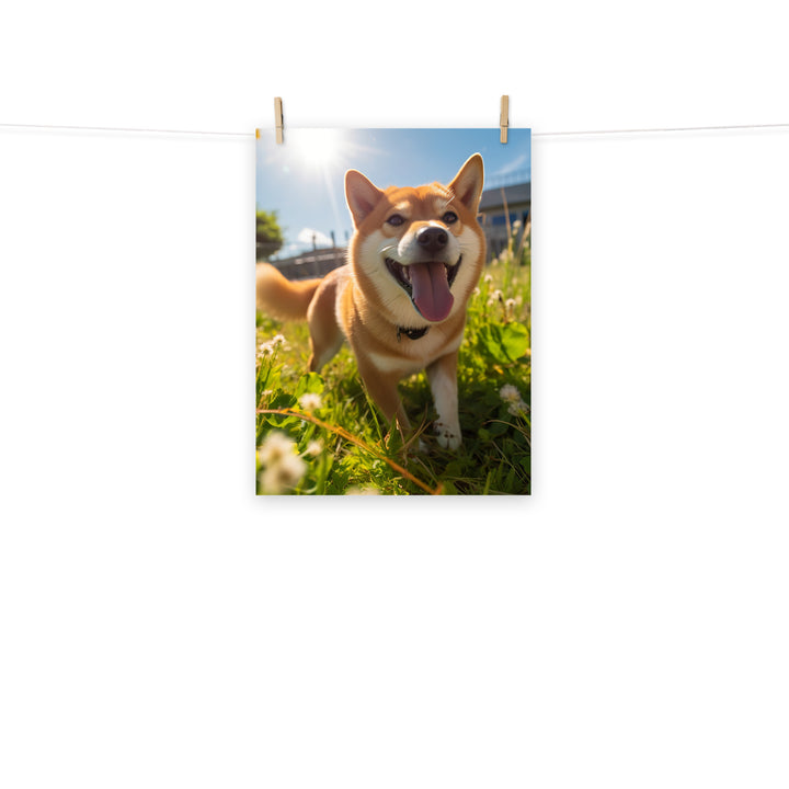 Shiba Inu Photo paper poster - PosterfyAI.com