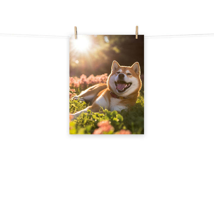 Shiba Inu Photo paper poster - PosterfyAI.com