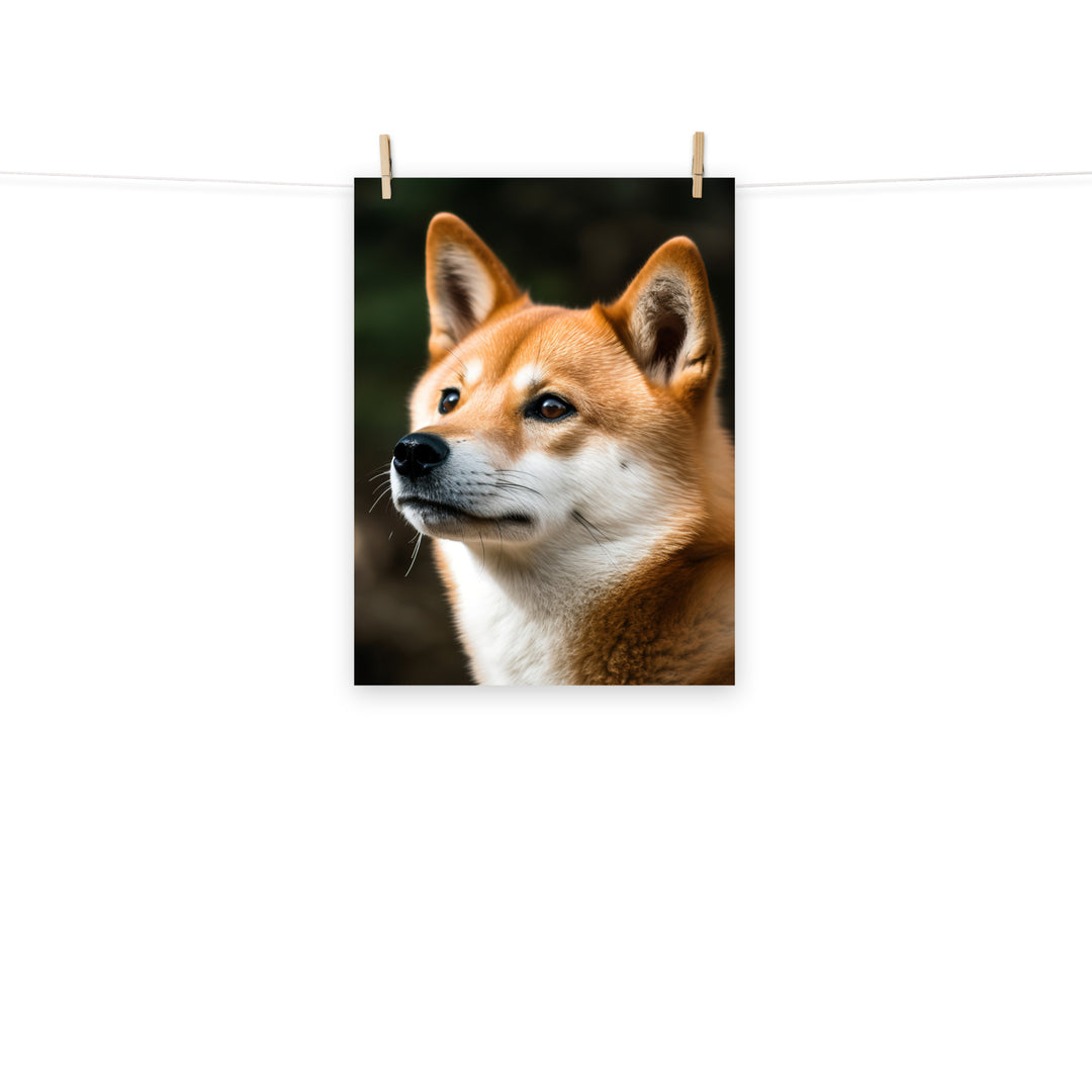 Shiba Inu Photo paper poster - PosterfyAI.com
